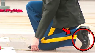 Tomb Of The Unknown Soldier Guard Gets Stabbed And His Reaction SHOCKED Everyone!