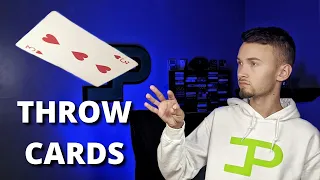 Boomerang Card Throwing Tutorial - How to Boomerang Playing Cards!