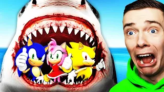 Alimentando A MEGALODON Con CADA SONIC (GTA 5)