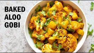 BAKED ALOO GOBI - Indian Spiced Potato Caulilflower | Vegan Richa Recipes