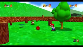 Super mario 64 Ep:04 finding red coins freeing chain chomp