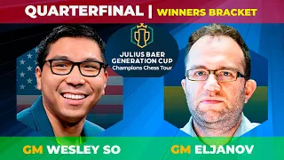 Wesley So vs Pavel Eljanov | Quarterfinals Winners Bracket | CCT Julius Baer Cup 2023