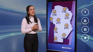 Presentadora del tiempo. Pronóstico Córdoba. Chica del clima. Infoclima.