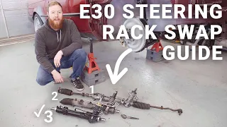 Best E30 Steering Rack Swap [Z3 2.7 vs Purple Tag Rack] BMW How-to Conversion Guide | 039