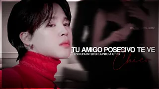 Imagina con Jimin ll Cuando tu amigo posesivo te encuentra en ropa interior con un chico -c.u-