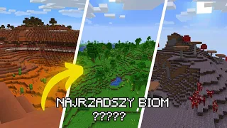 JAKI JEST NAJRZADSZY BIOM W MINECRAFT? #shorts