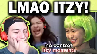 no context itzy moments to celebrate not shy REACTION!