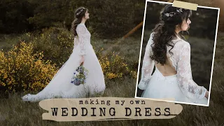 Making My Own Wedding Dress 👰🏻🧵 Sew With Me Bridal Edition