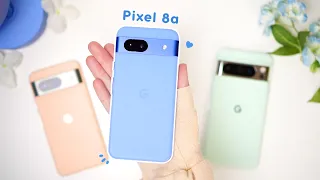 Google Pixel 8a unboxing 📦 first look 🔎 camera comparison 📸