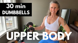 UPPER BODY WORKOUT muscle building dumbbells 30 min U1