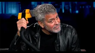 George Clooney Proves He’s the Flowbee King, Showing Jimmy Kimmel How to Use it On Live TV