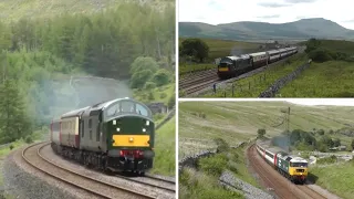 'Staycation' train makes up time, Settle and Carlisle tourist train in action.