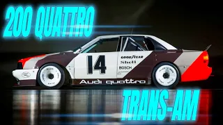 Así triunfó el AUDI 200 QUATTRO TRANS-AM.