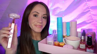 ASMR / Spring Spa & Pampering (layered sounds, skincare, personal attention) 🌸