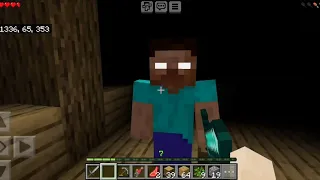 Surviving A Herobrine In Minecraft Survival