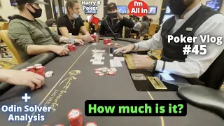 HUGE 4BET POT Vs Kyle Fischl + Solver Analysis | No Limit Holdem Poker Vlog #45