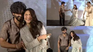 Dulquer Salmaan and Mrunal Thakur Dance on Stage | Kaanunna Kalyanam Song | Filmyfocus.com