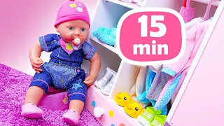 New outfit for Baby Annabell doll! Baby Born doll morning routine. Baby alive & reborn doll videos.