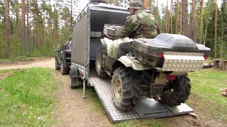 Прицеп для перевозки квадроцикла, дом на колесах.