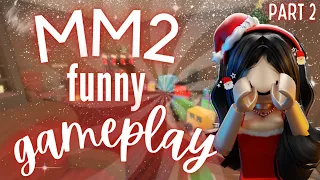 MM2 HILARIOUS GAMEPLAY *funny* {PART 2} (Murder Mystery 2) mm2: auiciq angelazz darkbun moki llxllie