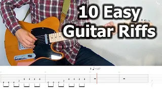 10 Easy Guitar Riffs for Beginners (with Tabs)