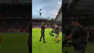 Casemiro’s First Steps On The Old Trafford Pitch 👣🏟