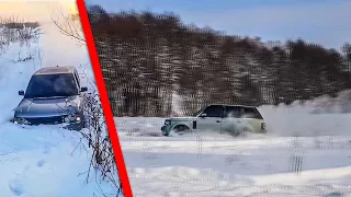 Range Rover взрывает снег, Subaru не едет, Нива - ТОП! Настоящий зимний OFFROAD