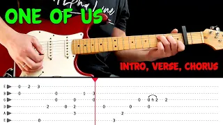ONE OF US - Intro, verse, chorus guitar lesson (with tabs) - Joan Osborne
