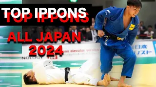 一本編【全日本選抜柔道体重別選手権2024】Top Judo Ippons from All Japan Japan Judo Championships 2024