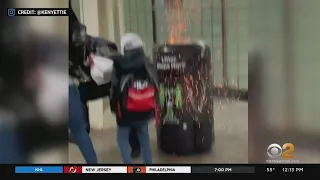 Trash Can Explodes At Times Square Subway Station