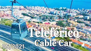 Teleferico Benalmadena, Cable Car Trip in May 2021, Malaga, Spain [4K]