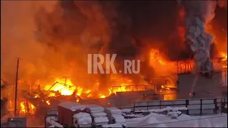 Пожар в магазине в Бодайбо