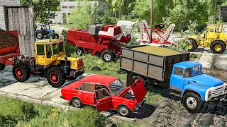 My new Russian Farm full of old russian tractors | Farming Simulator 22