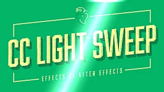 CC Light Sweep | Effects of After Effects