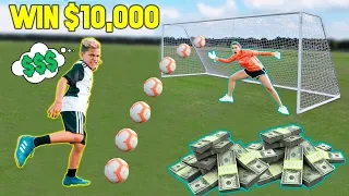 LAST To SCORE A GOAL Wins $10,000 CHALLENGE! | The Royalty Family