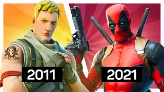 Evolution Of Fortnite- All Seasons (2011-2021)