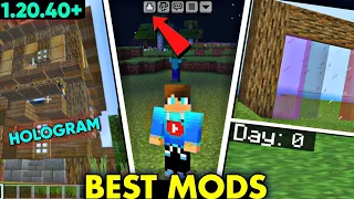 TOP 5 Mods For Minecraft Pocket Edition 1.20.40+ 🤩