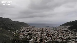 Κάλυμνος 5 Απριλίου 2020, περίοδος Covid19 aerial - Kalymnos Diving