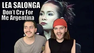 Twin Musicians REACT | Lea Salonga - Don't Cry For Me Argentina