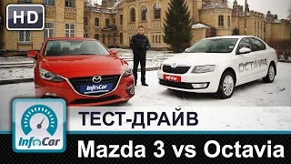 Mazda 3 1.5 vs. Skoda Octavia 1.4 TSI - тест-сравнение от InfoCar.ua