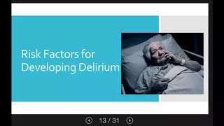 Delirium in Older Hospitalized Adults