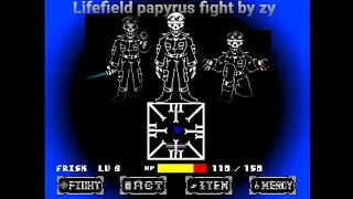 Папайрус из кента стал ментом и стал драться, стрелять и резать=0 Lifefield papyrus fight by ZY