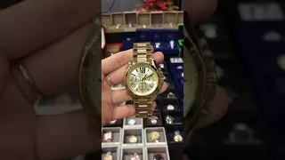 MICHAEL KORS Bradshaw Chronograph Champagne Dial Unisex Watch  MK5605