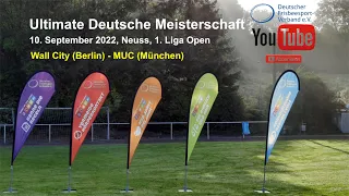 Ultimate  DM 1. Liga Open, Wall City (Berlin) - MUC (München)