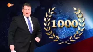 Sigmar Gabriel macht HEUTE SHOW oder ... 1000 mal berührt - 1000 mal ist nichts passiert