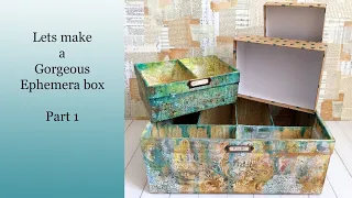 How to make an ephemera storage box, Pt 1 The Build
