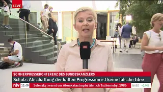 LIVE: Bei seiner ersten Sommerpressekonferenz steht Scholz Rede und Antwort