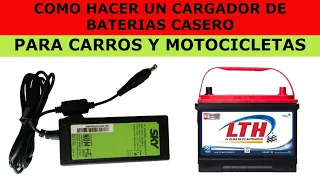 COMO HACER UN CARGADOR DE BATERÍAS CASERO