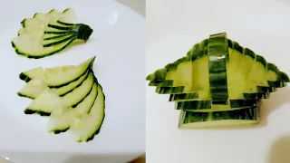 Cut The Cucumber Just So & It Becomes A Work Of Art | MA cooking style