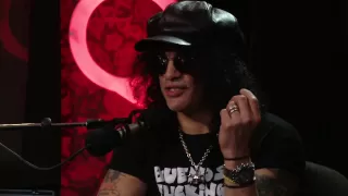 G N' R axeman Slash in Studio Q